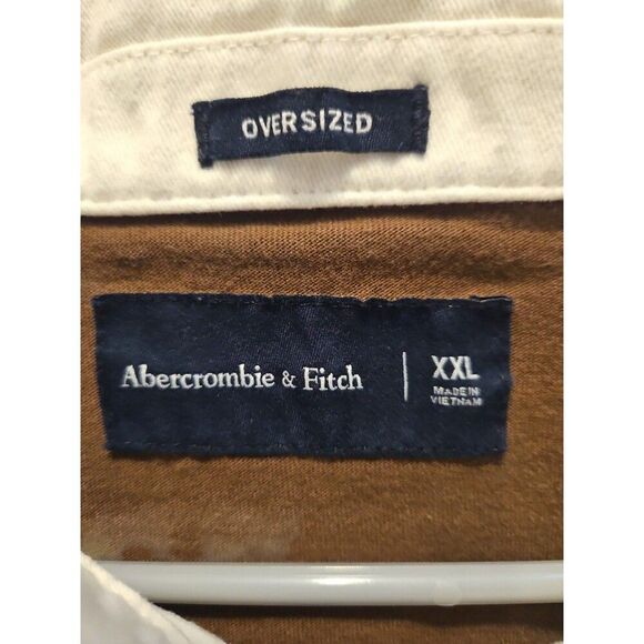 ABERCROMBIE AND FITCH MENS OVERSIZED LONG SLEEVE SHIRt XXL - Picture 4 of 4